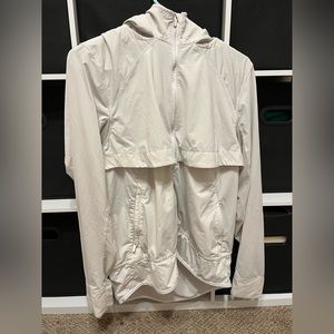 women’s White lululemon hoodie zip up.